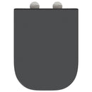 vidaXL Gyorsan Levehető WC Ülőke Antracit 44.5 x 35 x 3.6 cm Duroplast