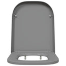 vidaXL WC ülőke Szürke 47,5 x 35 x 3,6 cm Duroplast