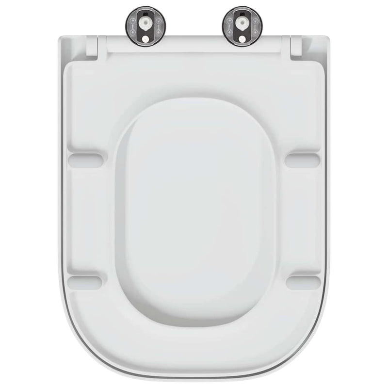 vidaXL Gyorsan Levehető WC Ülőke Fehér 44.5 x 35 x 3.6 cm Duroplast