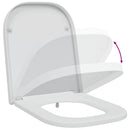 vidaXL Gyorsan Levehető WC Ülőke Fehér 44.5 x 35 x 3.6 cm Duroplast
