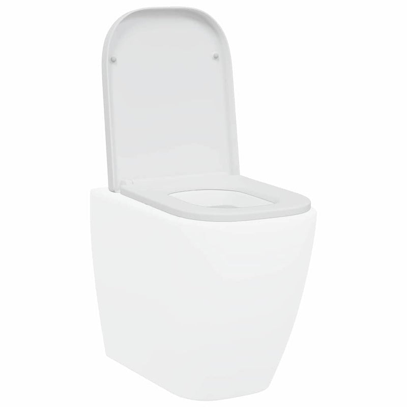 vidaXL Gyorsan Levehető WC Ülőke Fehér 44.5 x 35 x 3.6 cm Duroplast