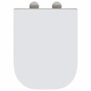 vidaXL Gyorsan Levehető WC Ülőke Fehér 44.5 x 35 x 3.6 cm Duroplast