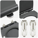 vidaXL Gyorsan Leszedhető WC, ami Ülőkéhez illik Antracit