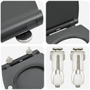 vidaXL WC ülőke Antracit 47 x 37,5 x 3,8 cm Duroplast