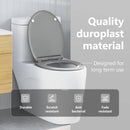 vidaXL WC ülőke Szürke 45,5 x 37,5 x 3,8 cm Duroplast