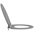 vidaXL WC ülőke Szürke 45,5 x 37,5 x 3,8 cm Duroplast