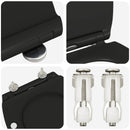 vidaXL WC ülőke Fekete 45,5 x 37,5 x 3,8 cm Duroplast