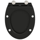 vidaXL WC ülőke Fekete 45,5 x 37,5 x 3,8 cm Duroplast