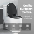 vidaXL WC ülőke Fekete 45,5 x 37,5 x 3,8 cm Duroplast