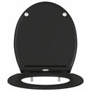 vidaXL Gyorsan Leszedhető WC, ami Ülőkéhez illik Fekete