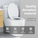 vidaXL WC ülőke Fehér 45,5 x 37,5 x 3,8 cm Duroplast