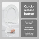 vidaXL WC ülőke Fehér 45,5 x 37,5 x 3,8 cm Duroplast