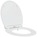vidaXL WC ülőke Fehér 45,5 x 37,5 x 3,8 cm Duroplast