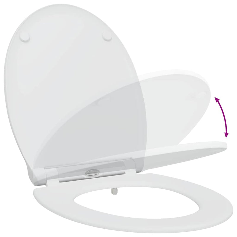 vidaXL Gyorsan Leszedhető WC, ami Ülőkéhez illik Fehér