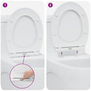 vidaXL Gyorsan Leszedhető WC, ami Ülőkéhez illik Fehér