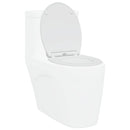 vidaXL WC ülőke Fehér 45,5 x 37,5 x 3,8 cm Duroplast