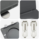 vidaXL Gyorsan Levehető WC Ülőke Antracit 44 x 36.4 x 3.4 cm Duroplast