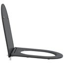 vidaXL WC ülőke Antracit 47 x 36 x 3,4 cm Duroplast