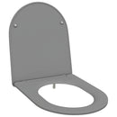 vidaXL WC ülőke Szürke 47 x 36 x 3,4 cm Duroplast