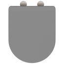 vidaXL Gyorsan Levehető WC Ülőke Szürke 44 x 36.4 x 3.4 cm Duroplast