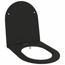 vidaXL WC ülőke Fekete 47 x 36 x 3,4 cm Duroplast