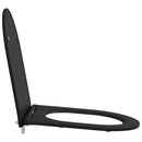 vidaXL WC ülőke Fekete 47 x 36 x 3,4 cm Duroplast
