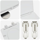 vidaXL Gyorsan Levehető WC Ülőke Fehér 44 x 36.4 x 3.4 cm Duroplast