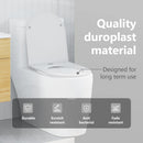 vidaXL WC ülőke Fehér 47 x 36 x 3,4 cm Duroplast
