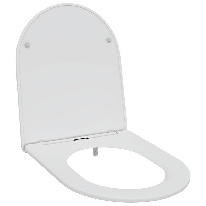vidaXL Gyorsan Levehető WC Ülőke Fehér 44 x 36.4 x 3.4 cm Duroplast