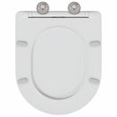 vidaXL Gyorsan Levehető WC Ülőke Fehér 44 x 36.4 x 3.4 cm Duroplast