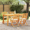 vidaXL Összecsukható szék 4 pcs Fehér 49 x 57.5 x 92cm Tömör akácfa