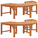 vidaXL Fa pad 2 pcs Természetes 160 x 80 x 45cm Tömör Eukaliptusz Fa