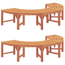 vidaXL Fa pad 2 pcs Természetes 160 x 80 x 45cm Tömör Eukaliptusz Fa