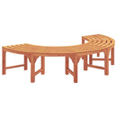 vidaXL Fa pad 2 pcs Természetes 160 x 80 x 45cm Tömör Eukaliptusz Fa