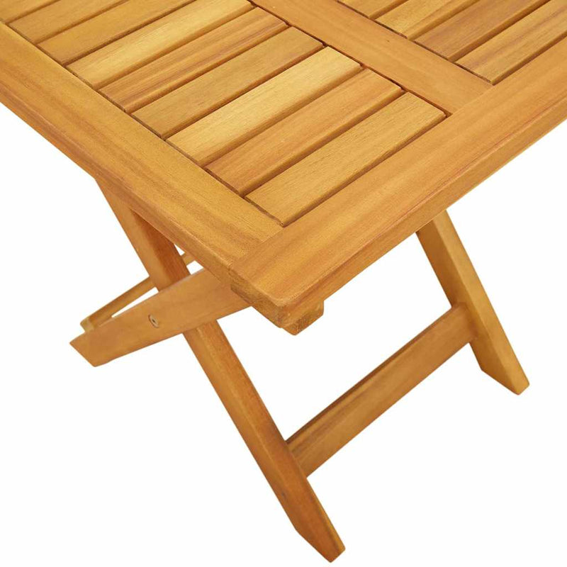 vidaXL Napozó párnával 2 pcs Barna 40 x 40 x 40cm Tömör akácfa