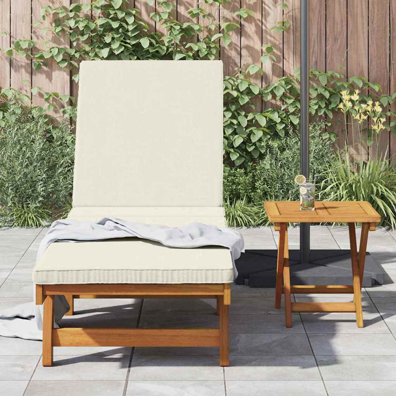 vidaXL Napozó párnával 2 pcs Barna 40 x 40 x 40cm Tömör akácfa