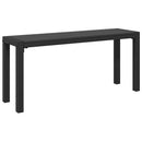 vidaXL Kerti pad Fekete 100 x 28 x 45 cm Acél