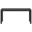 vidaXL Kerti pad Fekete 100 x 28 x 45 cm Acél