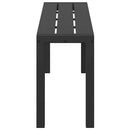 vidaXL Kerti pad Fekete 100 x 28 x 45 cm Acél