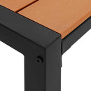 vidaXL Kerti pad Barna 100 x 28 x 45 cm Acél
