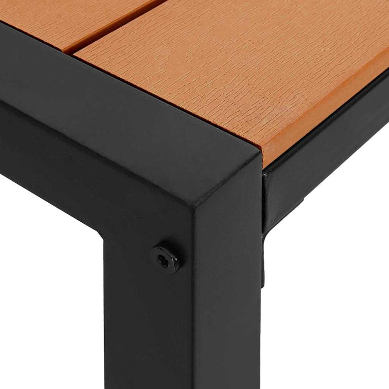 vidaXL Kerti pad Barna 100 x 28 x 45 cm Acél