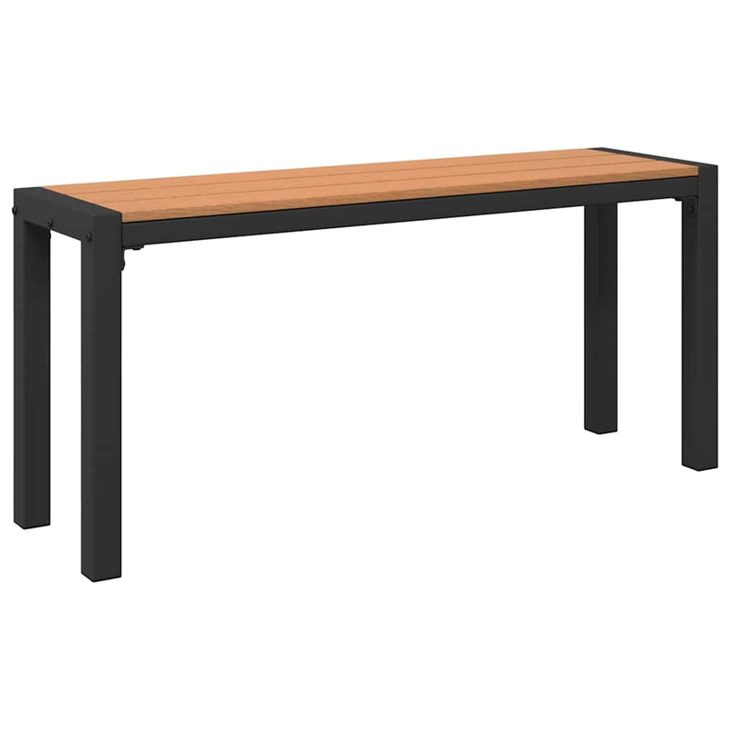 vidaXL Kerti pad Barna 100 x 28 x 45 cm Acél