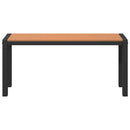 vidaXL Kerti pad Barna 100 x 28 x 45 cm Acél