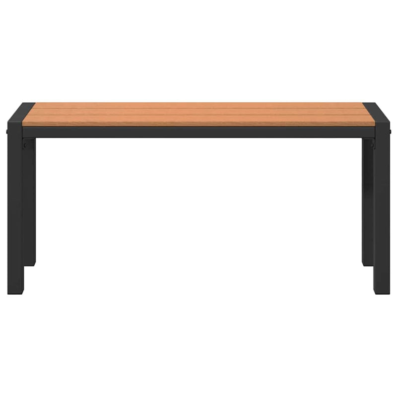 vidaXL Kerti pad Barna 100 x 28 x 45 cm Acél