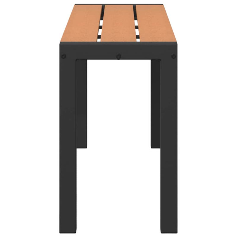 vidaXL Kerti pad Barna 100 x 28 x 45 cm Acél