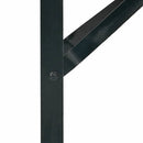 vidaXL Sörasztal láb 2 pcs Fekete 39 x 3 x 75 cm Porszórt acél