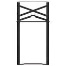 vidaXL Sörasztal láb 2 pcs Fekete 39 x 3 x 75 cm Porszórt acél