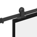 vidaXL ESG üveg és alumínium tolóajtó fémszerelvény-szettel 90x205 cm