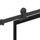 vidaXL ESG üveg és alumínium tolóajtó fémszerelvény-szettel 76x205 cm