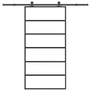 vidaXL tolóajtó vasalatokkal 102x205 cm ESG üveg&alumínium